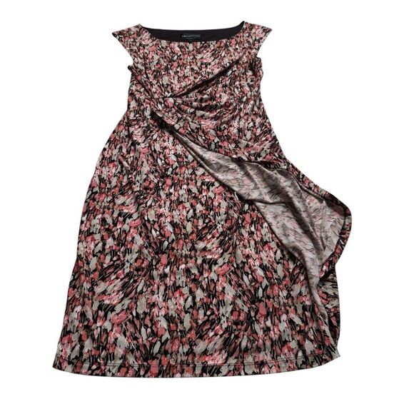 Connected Apparel Sleeveless Ruched Stretch Dress Sz 8 - Picture 2 of 12